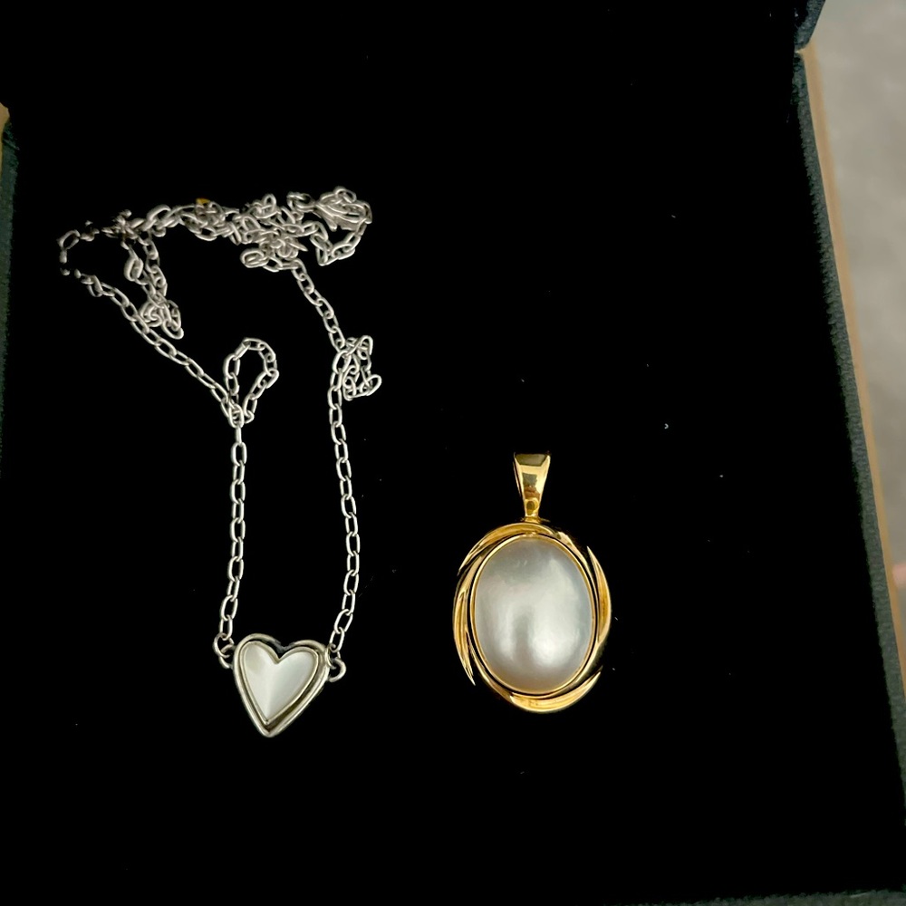 James Avery mother of pearl pendant